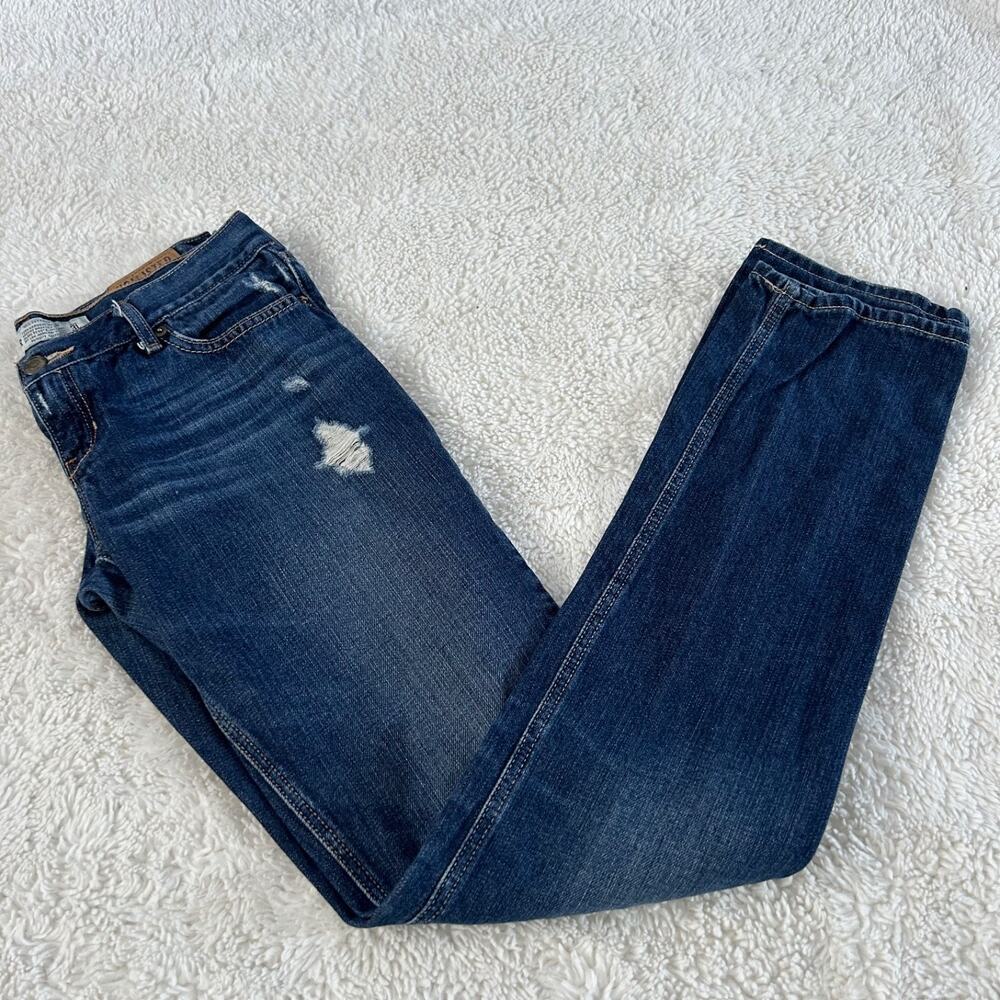 Y2K VTG Hollister Womens LR Jeans Straight Leg Sz 3 Cotton Streetwear Grunge Emo
